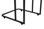 Hanah Home Ce Metal Zigon - 9401 Juego de Mesas Nido (3 Piezas) Nogal y Negro